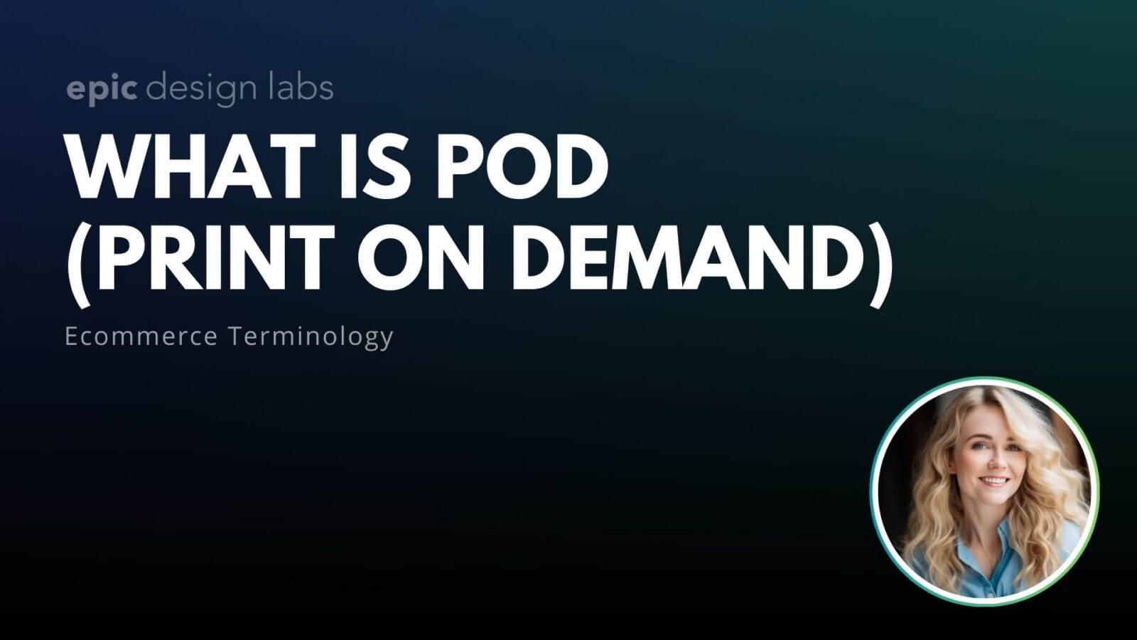 What is POD (Print on Demand) Ecommerce Terminology